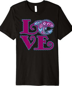 LOVE Native American Totem ORCA Killer Whale 2 - Fan Fun Premium T-Shirt