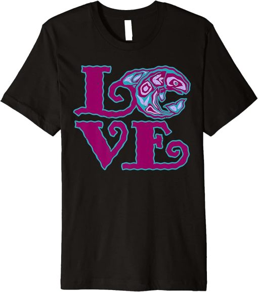 LOVE Native American Totem ORCA Killer Whale 2 - Fan Fun Premium T-Shirt