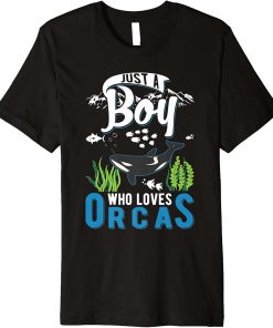 Just a Boy who loves Orcas Premium T-Shirt