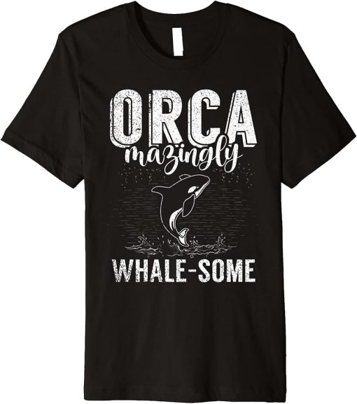 Whales Watch Dolphin Pottwhal Funny Saying Orca Whale Premium T-Shirt