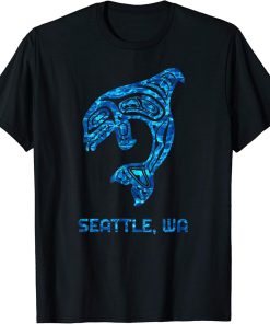 Seattle Washington Native American Indian Orca Killer Whale T-Shirt