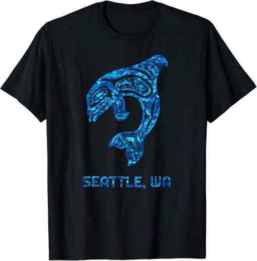 Seattle Washington Native American Indian Orca Killer Whale T-Shirt